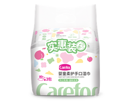 愛護(hù)嬰童柔護(hù)手口濕巾